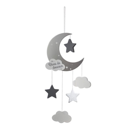 Carrousel pour Berceau Atmosphera Lune Gris Bois MDF: Plus de 300.000 produits de grandes marques en vente directe à prix usine 