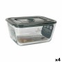 Boîte à lunch hermétique Santa Clara Gris 3 L Rectangulaire (4 Unités): Plus de 300.000 produits de grandes marques en vente dir