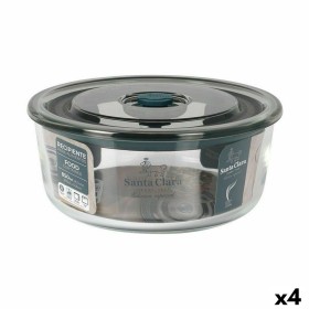 Boîte à lunch hermétique Santa Clara Gris 850 ml 15,6 x 6,8 cm (4 Unités): Plus de 300.000 produits de grandes marques en vente 