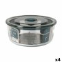 Boîte à lunch hermétique Santa Clara Gris 850 ml 15,6 x 6,8 cm (4 Unités): Plus de 300.000 produits de grandes marques en vente 