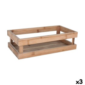 Boîte de rangement Inde Bambou 32,5 x 17,6 x 10 cm (3 Unités): Plus de 300.000 produits de grandes marques en vente directe à pr