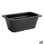 Plat à Gratin Inde Noir 26,5 x 16,2 x 10 cm (3 Unités): Plus de 300.000 produits de grandes marques en vente directe à prix usin