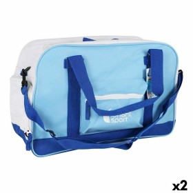 Sac de Sport avec Porte-Chaussures LongFit Care Bleu/Blanc (2 Unités): Plus de 300.000 produits de grandes marques en vente dire