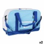 Sac de Sport avec Porte-Chaussures LongFit Care Bleu/Blanc (2 Unités): Plus de 300.000 produits de grandes marques en vente dire