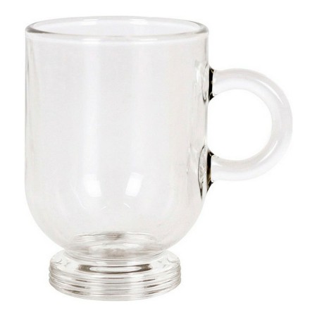 Ensemble de 6 tasses à café Royal Leerdam Sentido Expresso Transparent Acier inoxydable Verre 80 ml 6 Pièces (6 Unités): Plus de