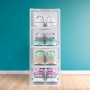 Boîte à chaussures empilable Max Home Blanc 6 Unités polypropylène ABS 23 x 14,5 x 33,5 cm: Plus de 300.000 produits de grandes 