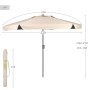 Parasol Aktive 230 x 210 x 230 cm (2 Unités): Plus de 300.000 produits de grandes marques en vente directe à prix usine sur cade