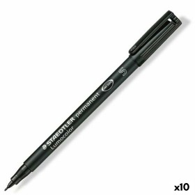 Marqueur permanent Staedtler Lumocolor 313-9 S Noir (10 Unités): Plus de 300.000 produits de grandes marques en vente directe à 
