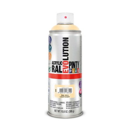 Peinture en spray Pintyplus Evolution RAL 1015 400 ml Light Ivory: Plus de 300.000 produits de grandes marques en vente directe 