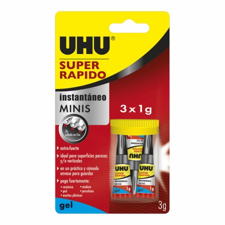 Adhésif instantané UHU 36527 Minis 3 Unités (1 g): Plus de 300.000 produits de grandes marques en vente directe à prix usine sur
