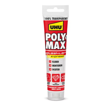 Scellant/Adhésif UHU 6310615 Poly Max Cristal Express Transparent 115 g: Plus de 300.000 produits de grandes marques en vente di