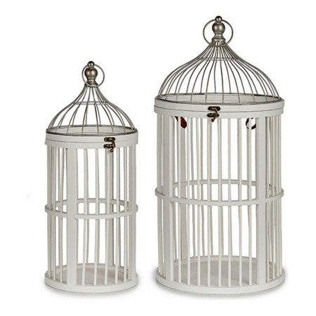 Cage Ronde Blanc Bois (2 Pièces): Plus de 300.000 produits de grandes marques en vente directe à prix usine sur cadeaufou.com. L
