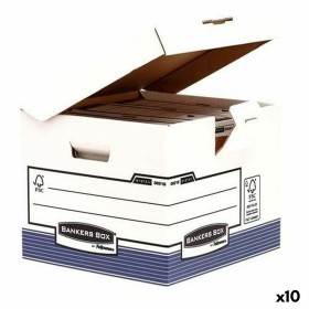 boîte pour archives Fellowes Bleu Blanc A4 31 x 37,7 x 39,5 cm 10 Unités: Plus de 300.000 produits de grandes marques en vente d