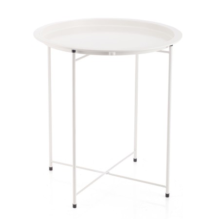 Table d'appoint Vinthera Moa Acier 47 x 50 cm Blanc Métal: Plus de 300.000 produits de grandes marques en vente directe à prix u