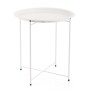 Table d'appoint Vinthera Moa Acier 47 x 50 cm Blanc Métal: Plus de 300.000 produits de grandes marques en vente directe à prix u