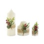 Ensemble de Bougies DKD Home Decor Blanc Vert Noël 7 x 7 x 15 cm: Plus de 300.000 produits de grandes marques en vente directe à
