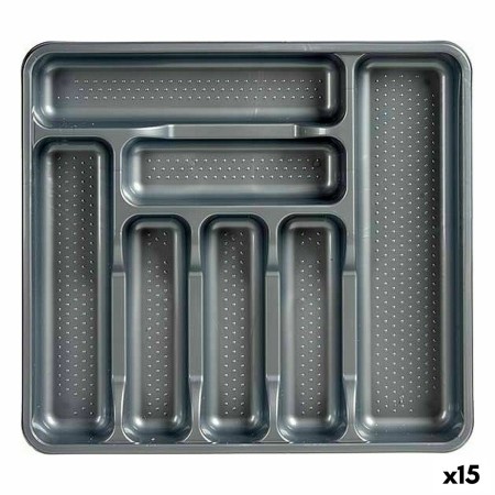 Range-couverts Kinvara 041188 Gris Plastique 39 x 5 x 42,5 cm (15 Unités): Plus de 300.000 produits de grandes marques en vente 
