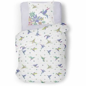 Parure de couette Roupillon Birdie 140 x 200 cm Bleu 2 Pièces: Plus de 300.000 produits de grandes marques en vente directe à pr