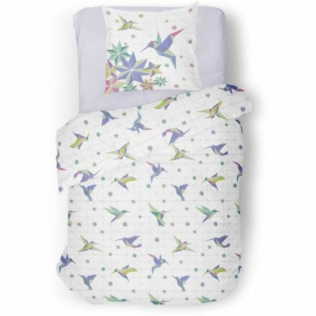 Parure de couette Roupillon Birdie 140 x 200 cm Bleu 2 Pièces: Plus de 300.000 produits de grandes marques en vente directe à pr