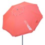 Parasol Aktive UV50 Ø 200 cm Corail Polyester Aluminium 200 x 198 x 200 cm (6 Unités): Plus de 300.000 produits de grandes marqu