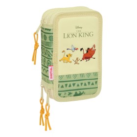 Pochette à crayons triple Mufasa Vert Beige 12,5 x 19,5 x 5,5 cm 37 Pièces: Plus de 300.000 produits de grandes marques en vente