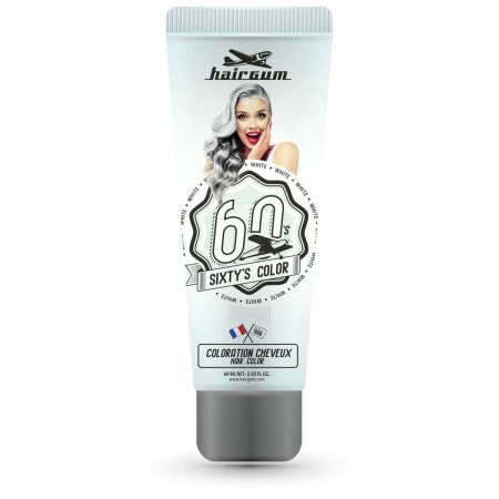 Coloration Semi-permanente Hairgum Sixty's Color Blanc (60 ml): Plus de 300.000 produits de grandes marques en vente directe à p