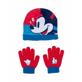 Bonnet et gants Mickey Mouse Happy smiles Bleu Rouge: Plus de 300.000 produits de grandes marques en vente directe à prix usine 