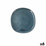 Assiette plate Bidasoa Ikonic Céramique Bleu (20,2 x 19,7 x 1,3 cm) (Pack 6x): Plus de 300.000 produits de grandes marques en ve