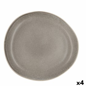 Assiette plate Bidasoa Gio Irrégulier Gris Céramique 26,5 cm (4 Unités): Plus de 300.000 produits de grandes marques en vente di