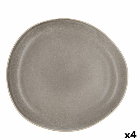 Assiette plate Bidasoa Gio Irrégulier Gris Céramique 26,5 cm (4 Unités): Plus de 300.000 produits de grandes marques en vente di