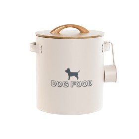 Boîte de nourriture pour animaux Home ESPRIT Beige Naturel Métal Bambou 8 L 25 X 21,7 X 26 cm: Plus de 300.000 produits de grand