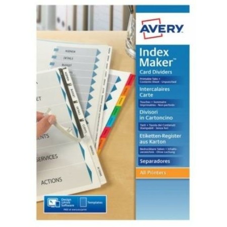 Séparateurs Avery Transparent 12 Volets A4: Plus de 300.000 produits de grandes marques en vente directe à prix usine sur cadeau