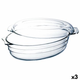 Plat à Gratin Ô Cuisine Ocuisine Vidrio Avec couvercle 3 L 1,1 L Transparent verre 3 Unités: Plus de 300.000 produits de grandes