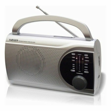 Radio AM/FM Haeger PR-BIB.004B Gris: Plus de 300.000 produits de grandes marques en vente directe à prix usine sur cadeaufou.com