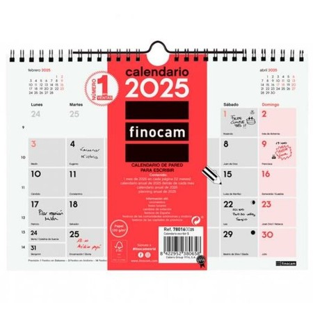 calendrier mural Finocam Papier 2025 21 x 15 cm: Plus de 300.000 produits de grandes marques en vente directe à prix usine sur c