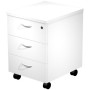 Caisson à Tiroirs Artexport Presto Avec des roues Blanc Mélamine 43 x 52 x 59,5 cm: Plus de 300.000 produits de grandes marques 