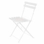 Chaise de jardin Sira Blanc Acier 41 x 46 x 80 cm (2 Unités): Plus de 300.000 produits de grandes marques en vente directe à pri