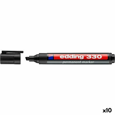 Marqueur permanent Edding 330 Noir (10 Unités): Plus de 300.000 produits de grandes marques en vente directe à prix usine sur ca