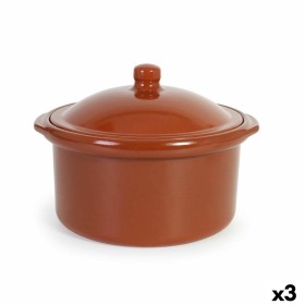 Marmite avec couvercle Azofra Faïence 30,5 x 28 x 21 cm (3 Unités): Plus de 300.000 produits de grandes marques en vente directe