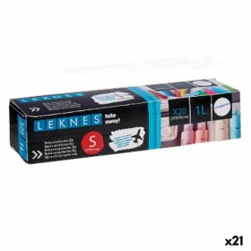 Ensemble de sacs alimentaires réutilisables ziplock 20 x 17 cm Transparent Polyéthylène 1 L (21 Unités): Plus de 300.000 produit