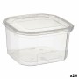 Boîte à repas rectangulaire avec couvercle Transparent polypropylène 750 ml 12,8 x 7,5 x 13,5 cm (24 Unités): Plus de 300.000 pr