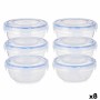 Ensemble de Boîtes à Lunch Hermétique Bleu Transparent Plastique 800 ml 15,5 x 7,5 x 15,5 cm (8 Unités): Plus de 300.000 produit