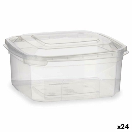 Boîte à repas rectangulaire avec couvercle Transparent polypropylène 500 ml 12,3 x 6 x 13 cm (24 Unités): Plus de 300.000 produi