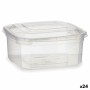 Boîte à repas rectangulaire avec couvercle Transparent polypropylène 500 ml 12,3 x 6 x 13 cm (24 Unités): Plus de 300.000 produi