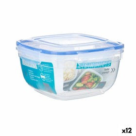 Boîte à lunch hermétique Carré Transparent Plastique 2,4 L 20 x 11 x 20 cm (12 Unités): Plus de 300.000 produits de grandes marq