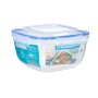 Boîte à lunch hermétique Carré Transparent Plastique 2,4 L 20 x 11 x 20 cm (12 Unités): Plus de 300.000 produits de grandes marq