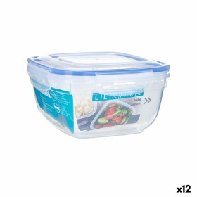 Boîte à lunch hermétique Carré Transparent polypropylène 1,5 L 17 x 10 x 17 cm (12 Unités): Plus de 300.000 produits de grandes 