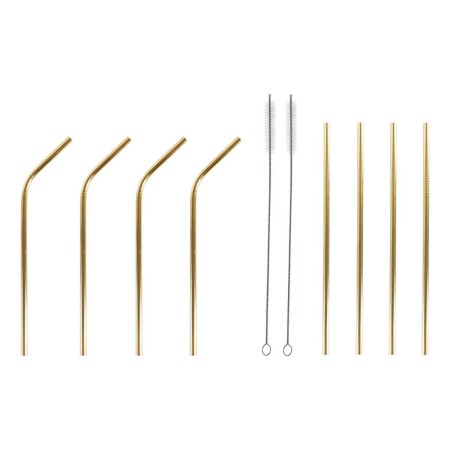 Paille réutilisable DKD Home Decor Doré Acier inoxydable: Plus de 300.000 produits de grandes marques en vente directe à prix us