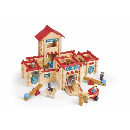 Figurines d’action Jeujura The Wooden Castle Fort 300 Pièces Playset: Plus de 300.000 produits de grandes marques en vente dire