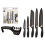 Ensemble de Couteaux Kinvara KT157095 Noir Acier inoxydable polypropylène Affûteuse de couteaux (6 Unités): Plus de 300.000 prod
